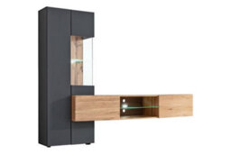 "Arte Try Tv Entertainment Unit: Elegant Storage Solution - W2100mm X H1600mm X D400mm For Tvs Up To 58""" - thumbnail 3