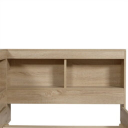 Abrihome 3Ft (90X190Cm) Multifunctional White Oak Bed For Adults & Teens Sturdy Mdf/plywood Design With Ample Storage - thumbnail 6