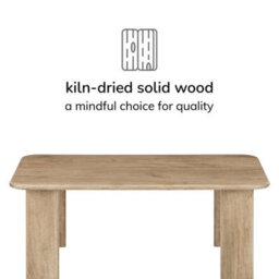 MH London Granite Solid Wood Rectangular Coffee Table - Warm Sand - thumbnail 6