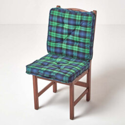 Homescapes Blackwatch Tartan Cotton Travel Support Booster Cushion - thumbnail 7