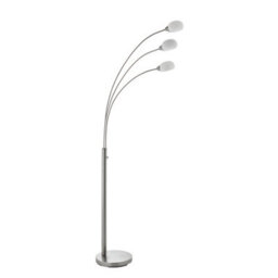 Anson Lighting Arya 3 Light Satin Nickel Intergrated Led Floor Light - thumbnail 2