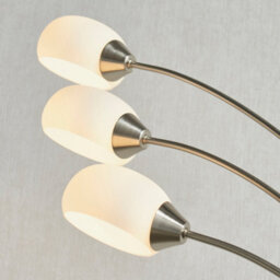 Anson Lighting Arya 3 Light Satin Nickel Intergrated Led Floor Light - thumbnail 4
