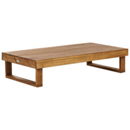 Beliani Garden Coffee Table Marettimo 60 Cm 110 Cm Certified Acacia Wood Brown - thumbnail 1
