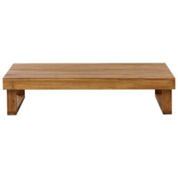 Beliani Garden Coffee Table Marettimo 60 Cm 110 Cm Certified Acacia Wood Brown - thumbnail 4