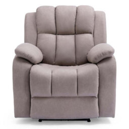 More4Homes Electric Powered Recliner Chair With Usb Charger And Pocket Storage In Leather-Look Pumice Technology Fabric - thumbnail 5