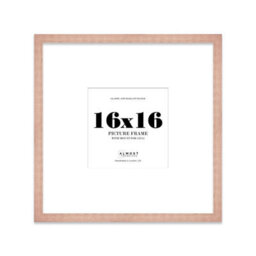 "16X16"" Bronze Picture Frame - 16X16"" Square Frame With 12X12"" Mount For 16X16""/12X12"" Pictures Art Deco Style Room Decor, 1 Pack"