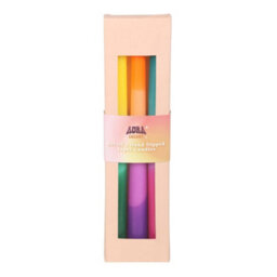 Something Different Aura Energy Dipped Taper Candle Set (Pack Of 3) Multicoloured (One Size) - thumbnail 3
