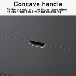 Modern Black Wooden Shoe Cabinet With 2 Tilt-Out Drawers - Slim & Space-Saving Storage Organiser - thumbnail 3