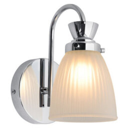 Long Life Lamps Company Modern Bathroom Wall Light Chrome Ip44 Frosted Glass H3082 With G9 Led 5W Warm White - thumbnail 3