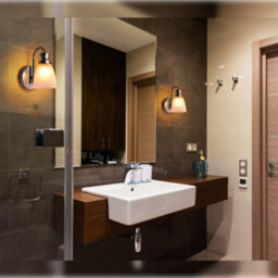 Long Life Lamps Company Modern Bathroom Wall Light Chrome Ip44 Frosted Glass H3082 With G9 Led 5W Warm White - thumbnail 8