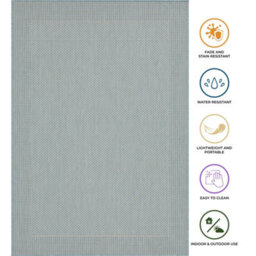 Homeart Outdoor Rugs Easy Cleaning Area Rugs For Balcony,garden,picnic,uv Weather Resistant Aqua Cream, 160 X 230 Cm - thumbnail 6