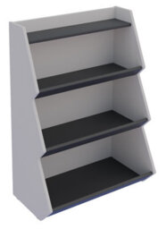 Vcm Stand Rack Malusa White / Anthracite H. 160 X W. 103 X D. 23 Cm - thumbnail 2