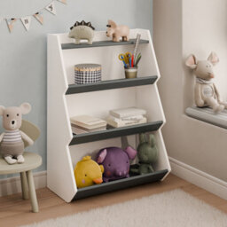 Vcm Stand Rack Malusa White / Anthracite H. 160 X W. 103 X D. 23 Cm - thumbnail 3
