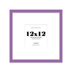 "12X12"" Purple Picture Frame - 12X12"" Square Frame With 9X9"" Mount For 12X12""/9X9"" Pictures Classic Style Gallery Wall, 1 Pack" - thumbnail 1