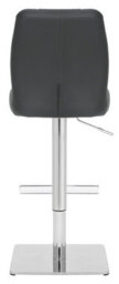 Lamboro Ravenna Deluxe Breakfast Bar Stool, Chrome Footrest, Height Adjustable Swivel Gas Lift, Home Bar & Kitchen Barstool, Charcoal Grey - thumbnail 5
