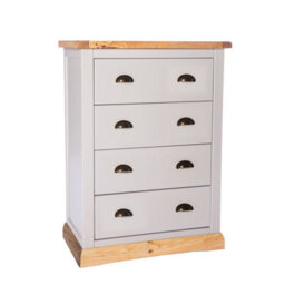 Cabinet Bits Bomporto 4 Drawer Chest Of Drawers Brass Cup Handle - thumbnail 1