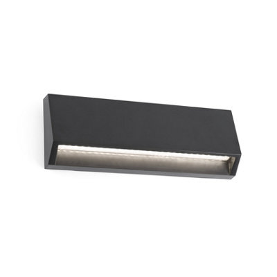 Luminosa Lighting Luminosa Must Led Outdoor Large Wall Light Dark Grey Ip65 - image 1
