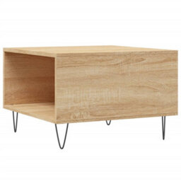 Berkfield Modern Coffee Table Sonoma Oak 55X55X36.5 Cm Engineered Wood - thumbnail 8