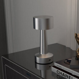Wyld Haus Dova 21Cm Silver Cordless Touch Led Table Lamp With Rechargeable Battery And 3 Colour Modes - thumbnail 9