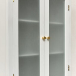 Melody Maison Grey Frosted Glass Fronted Wall Cabinet 75Cm X 57Cm - thumbnail 7