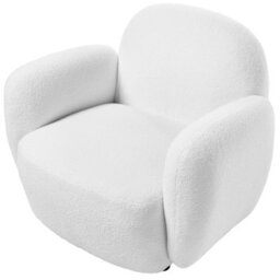 Beliani Armchair Jule Boucle Off-White - thumbnail 7