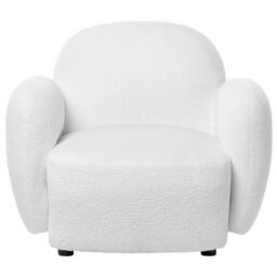 Beliani Armchair Jule Boucle Off-White - thumbnail 5
