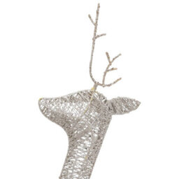 Berkfield Christmas Reindeer Family 270X7X90 Cm Gold Warm White Mesh - thumbnail 8