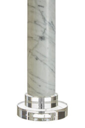 Orsina Ursina Table Lamp, Grey, Stone, Metal, Textile - thumbnail 2