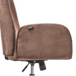 Beliani Office Chair Clare Velvet Brown - thumbnail 8