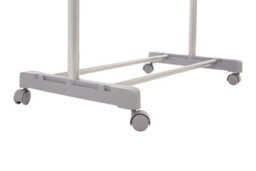 Orsina Stylish Clothes Rack Grey And Chrome Finish Hanging Rail, Movable Cloths Rail For Bedroom, Sleek Coat Stand - thumbnail 7