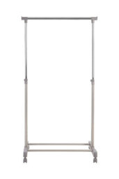 Orsina Stylish Clothes Rack Grey And Chrome Finish Hanging Rail, Movable Cloths Rail For Bedroom, Sleek Coat Stand