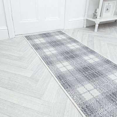 Plaid Indoor/outdoor Hallway Runner Rug - Durable, Reversible & Hardwearing Carpet For Home Or Garden - image 1