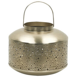 Beliani Lantern Corfu 22 Cm Metal Gold - thumbnail 4
