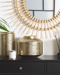 Beliani Lantern Corfu 22 Cm Metal Gold - thumbnail 2