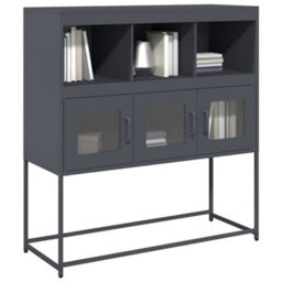 Berkfield Sideboard Anthracite 100.5X39X107 Cm Cold-Rolled Steel