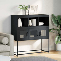 Berkfield Sideboard Anthracite 100.5X39X107 Cm Cold-Rolled Steel - thumbnail 3