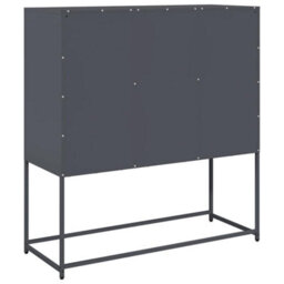 Berkfield Sideboard Anthracite 100.5X39X107 Cm Cold-Rolled Steel - thumbnail 8