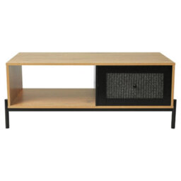 Thehotsale Durable And Chic Rattan Coffee Table With Storage Drawers For Living Room - thumbnail 3