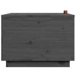 Berkfield Storage Boxes With Lids 3 Pcs Grey Solid Wood Pine - thumbnail 8