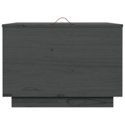 Berkfield Storage Boxes With Lids 3 Pcs Grey Solid Wood Pine - thumbnail 7