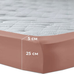 Aspire Homeware Peach Fitted Sheet-(25Cm) Deep Hotel Quality -Breathable Fitted Bed Sheets Super King (L)200Cm X (W)180Cm - thumbnail 6