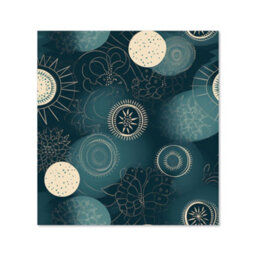Warren Reed Designer Blue Moon And Sun Premium Glass Kitchen Splashback W600mm X H750mm - thumbnail 2