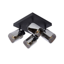 Lucide Alion Classic Ceiling Spotlight - 4Xe14 - Black - thumbnail 3