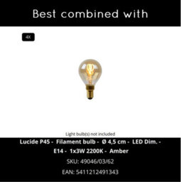 Lucide Alion Classic Ceiling Spotlight - 4Xe14 - Black - thumbnail 7