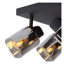 Lucide Alion Classic Ceiling Spotlight - 4Xe14 - Black - thumbnail 5