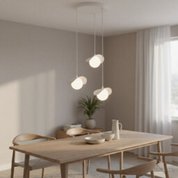 Emibig Lighting Emibig Ritual Pendant Lamp 3 X G9 White With White Shade - thumbnail 6