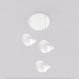 Emibig Lighting Emibig Ritual Pendant Lamp 3 X G9 White With White Shade - thumbnail 3