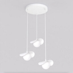 Emibig Lighting Emibig Ritual Pendant Lamp 3 X G9 White With White Shade - thumbnail 1