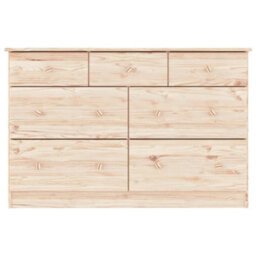 Walplus Chest Of Drawers Alta 112X35X73 Cm Solid Wood Pine - thumbnail 4