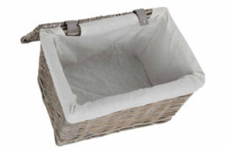 Red Hamper Eh157 Wicker 36Cm Grey Wash Finish Storage Hamper Basket - thumbnail 4